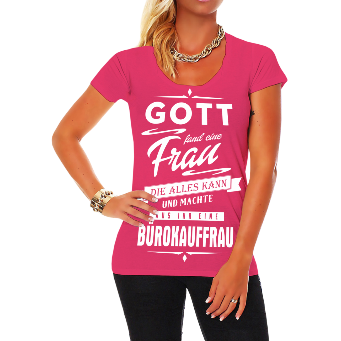 Frauen Mädchen Shirt Bürokauffrau Sekretärin Geschenk Geburtstag Beruf