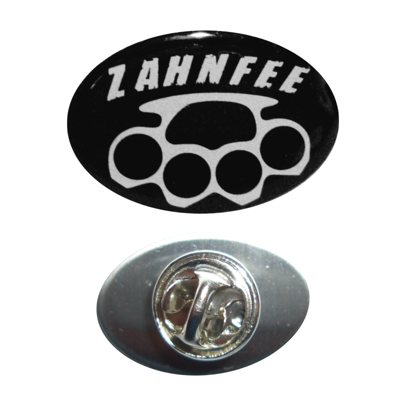 Metall Anstecker Zahnfee schlagring pin button hardcore spruch lustig