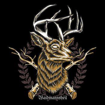Jäger Hirsch Wappen Waidmannsheil