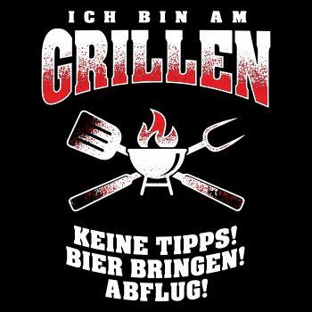 Ich bin am Grillen BIER BRINGEN