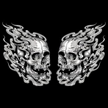 Tattoo Fire Skulls