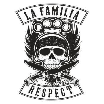 La Familia FCK Respect Black White