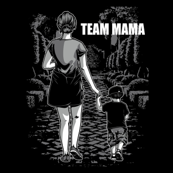 Team Mama Mutter Sohn Motiv