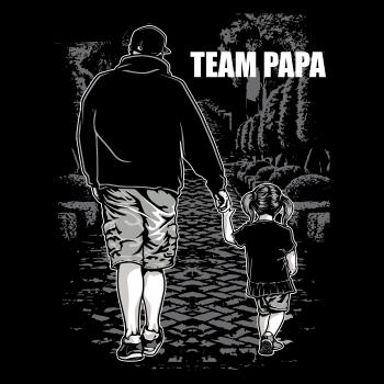 Team Papa Vater Tochter Motiv