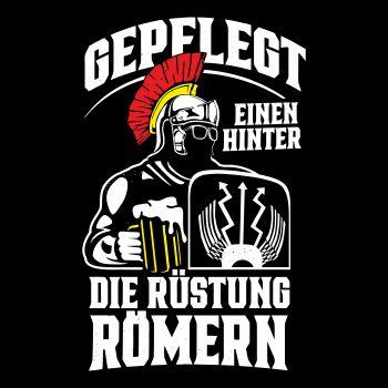 Gepflegt einen hinter die Rüstung Römern