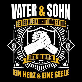 Vater und Sohn Bei der Musik nicht immer einig