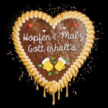 Lebkuchenherz Bier Hopfen und Malz GOTT ERHALTS