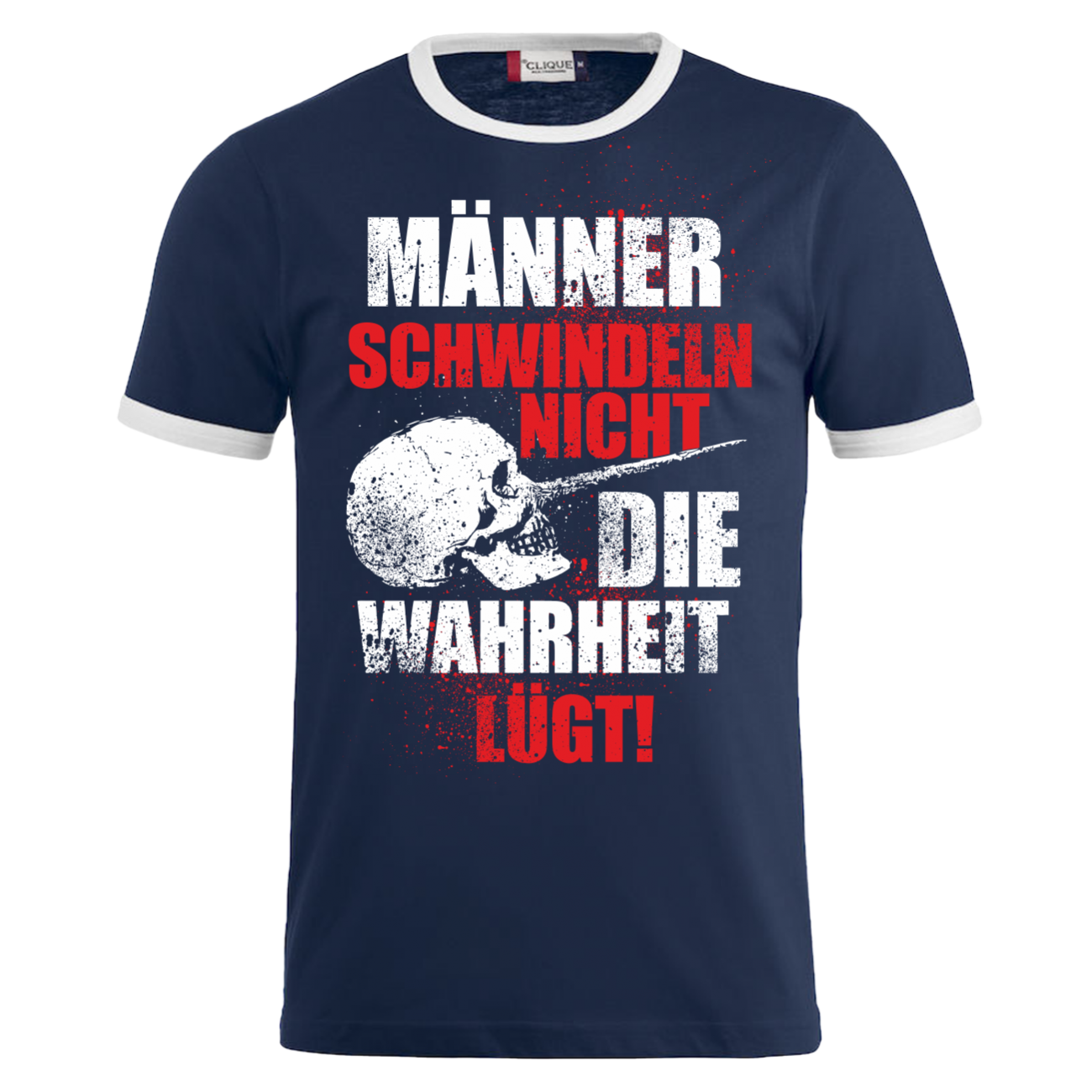 TShirt Männer schwindeln nicht die Wahrheit lügt Sprüche Spruch lustig