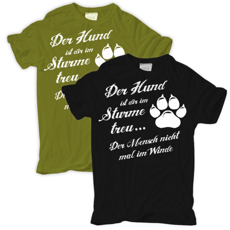 Der Hund ist dir im Sturme treu