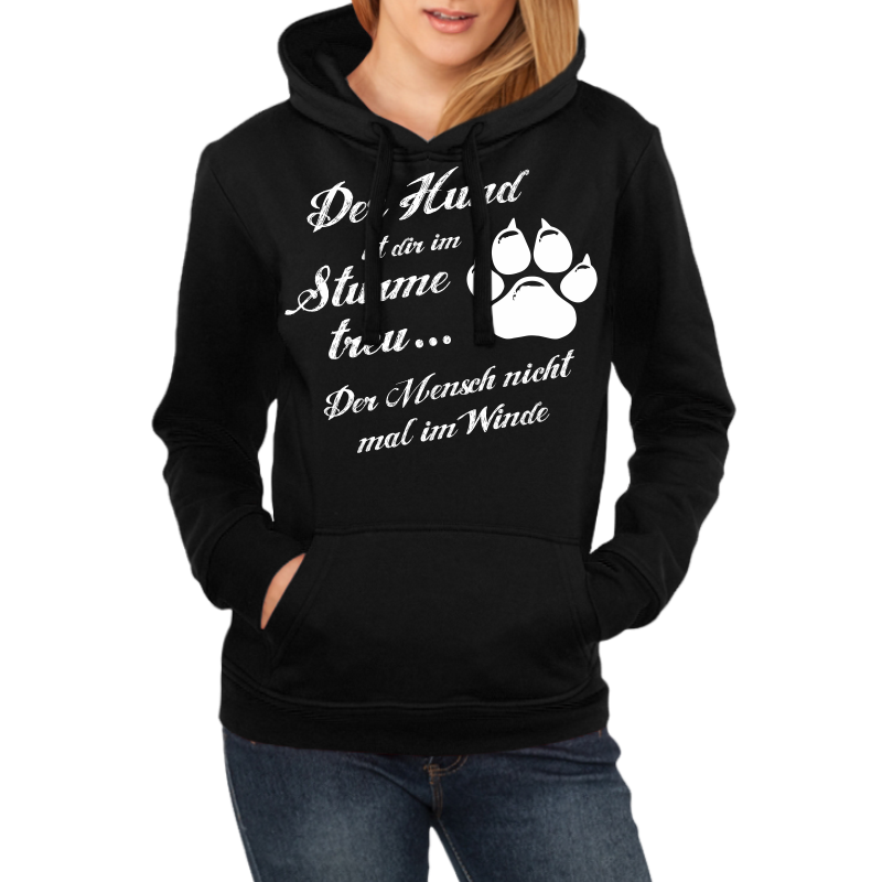 Mädels Kapu Der Hund ist dir im Sturme treu