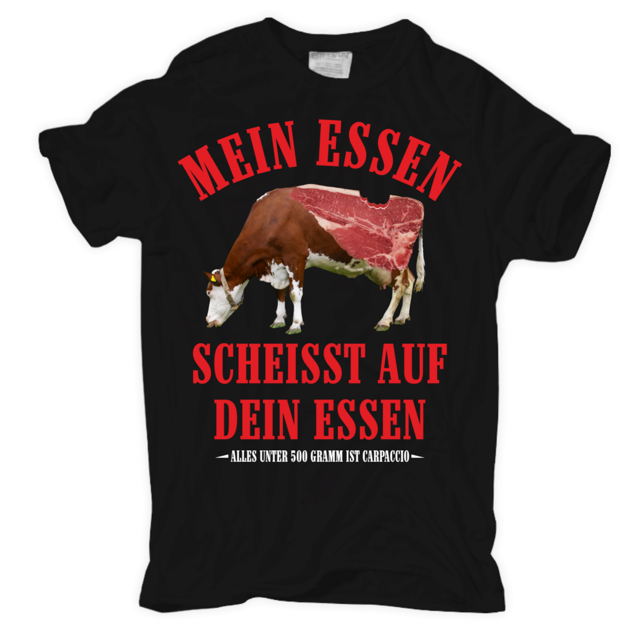 TShirt Mein Essen scheißt auf dein Essen fleischer metzger spaß