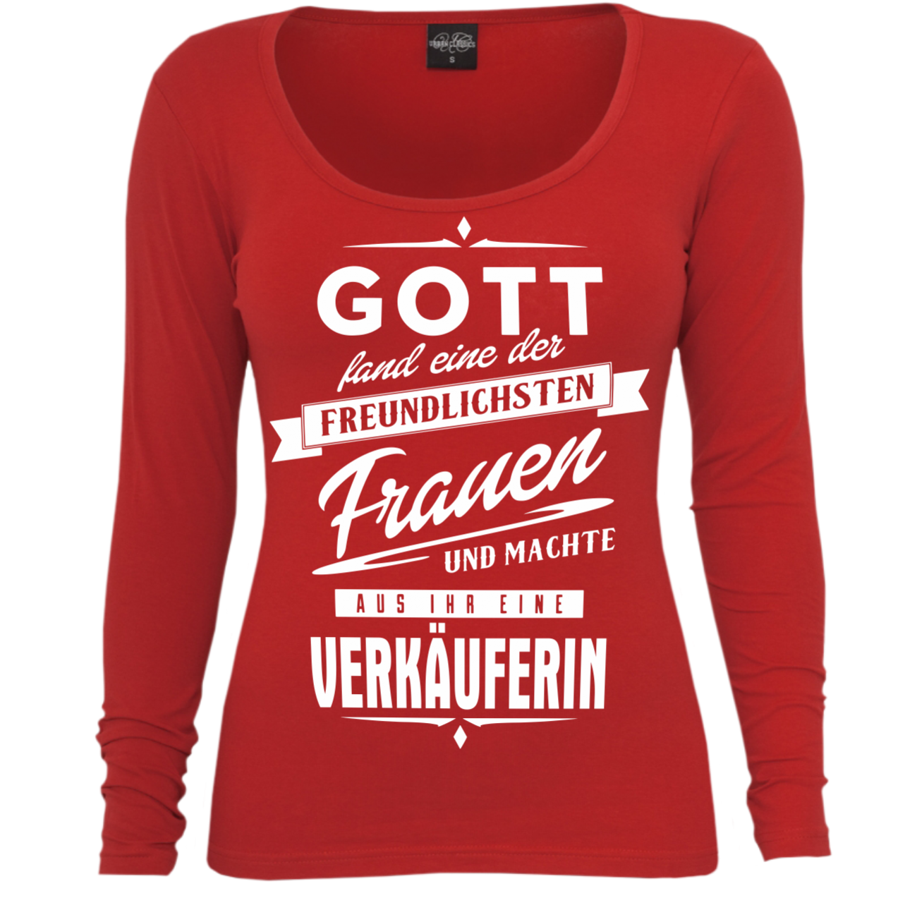 Frauen Langarmshirt Verkäuferin Einzelhandelskauffrau Geburtstag