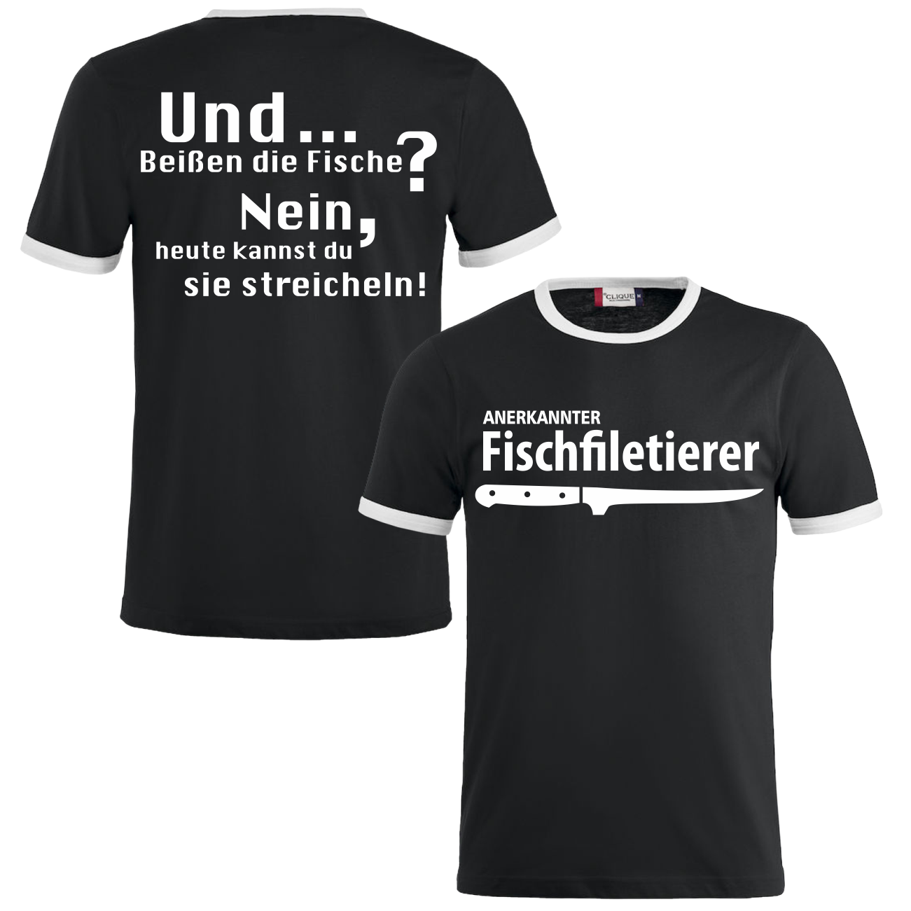 TShirt Fischfiletierer Angeln Angler Petri Heil Fischer Spruch Sprüche