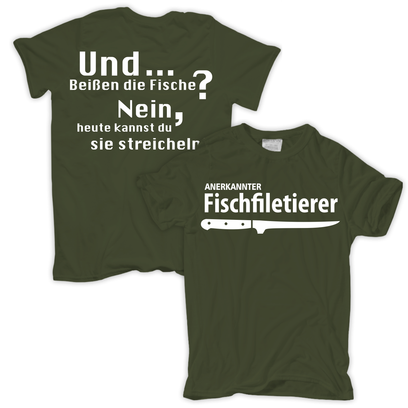 TShirt Fischfiletierer Angeln Angler Petri Heil Fischer Spruch Sprüche
