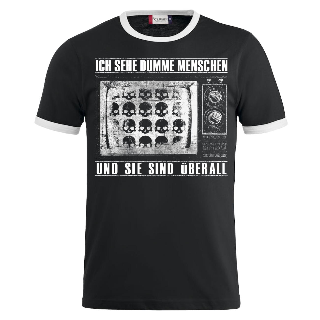 TShirt Ich sehe dumme Menschen Spruch Sprüche TV lustig witzig Spaß